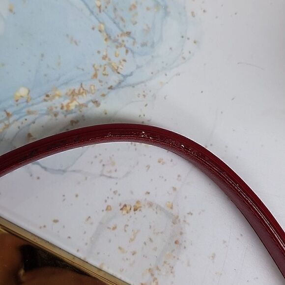 AUTHENTIC! Vintage Gucci GG Red Leather and Canvas Shoulder Bag - Picture 12 of 12